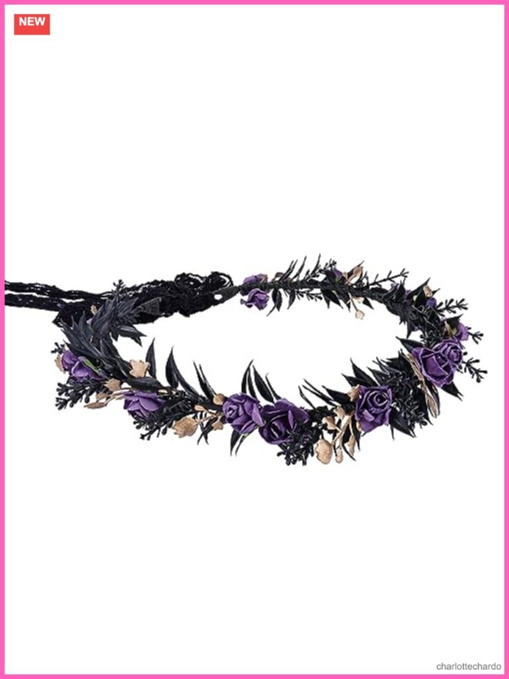 Floral Elf Crown Fairy Headpiece Renaissance Halloween Cosplay Circlet